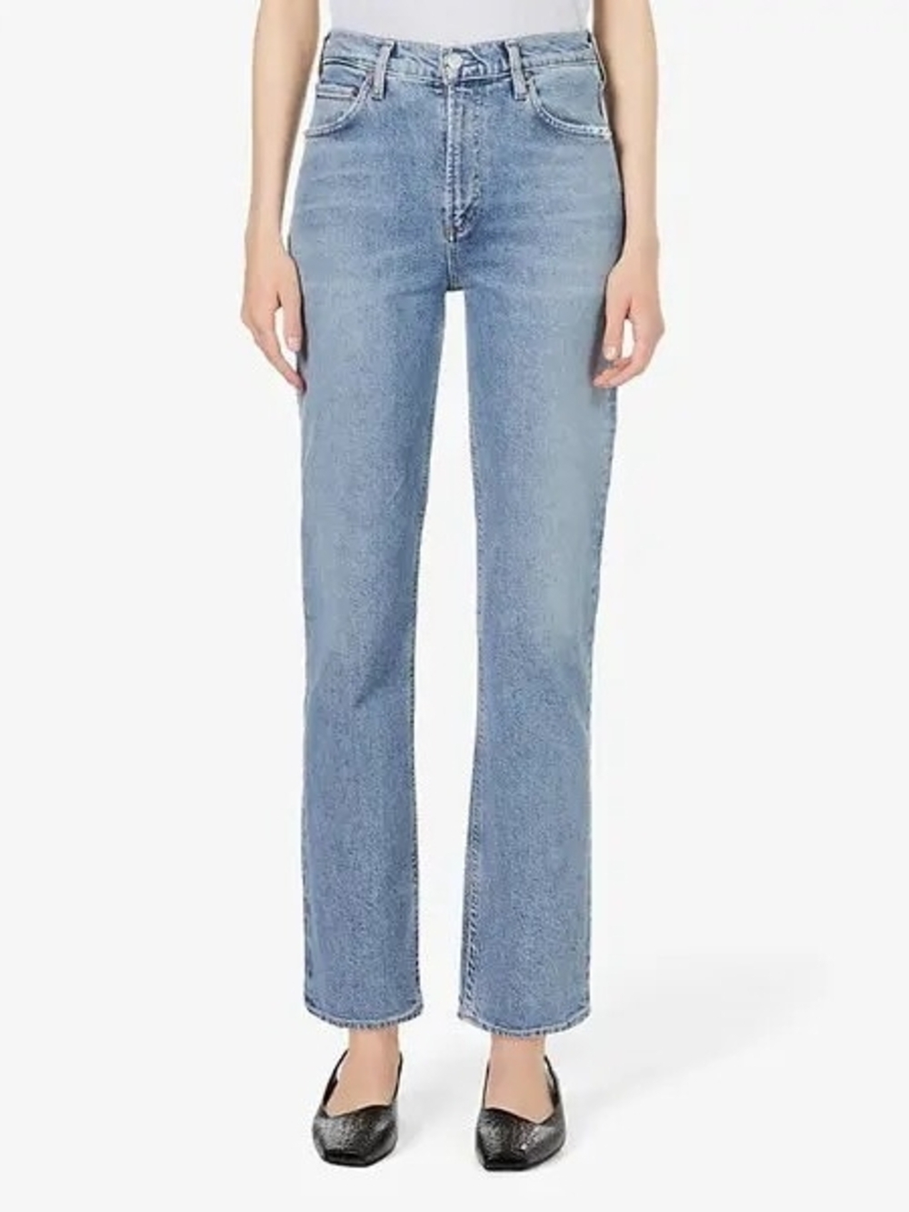 AGOLDE Wilder Straight Leg Mid-Rise Jeans | Effortless 90s Fit Denim | Size 28